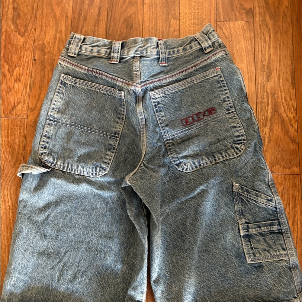 BDG denim Jorts  with Red Accents